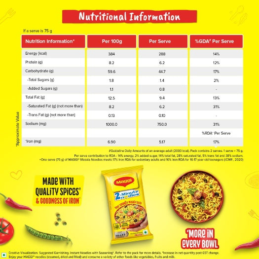 Maggi Instant Noodle Masala 140 g