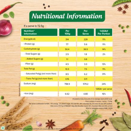 Maggi Veg Atta Noodle 290 gm