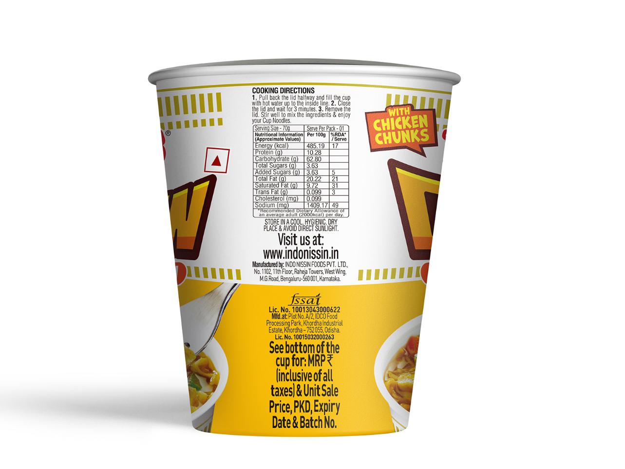 Top Ramen Cup Noodle Spiced Chicken 70 g