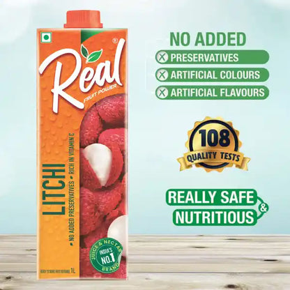 Real Litchi Nectar Tetrapak 1 ltr