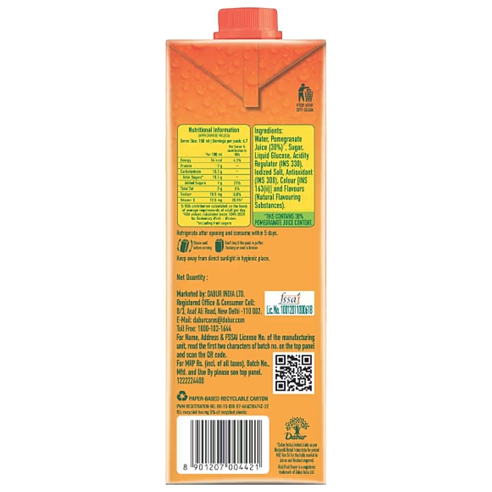 Real Pomegranate Juice Tetrapak 1 ltr