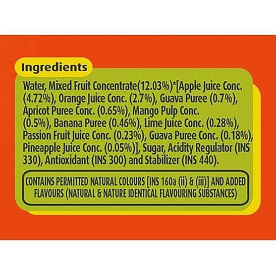 Real Mix Fruit Tetrapak 180 ml