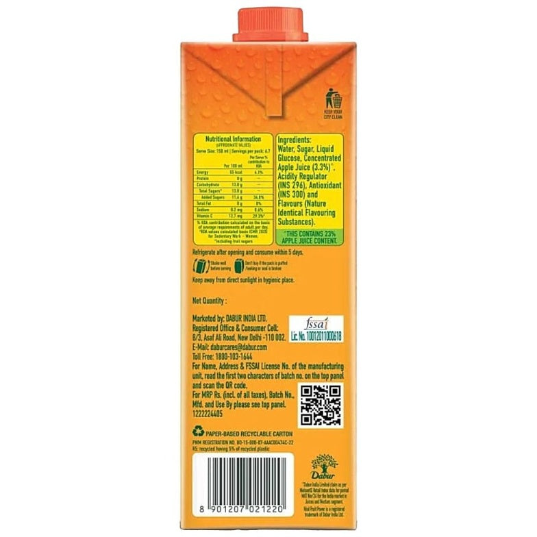 Real Apple Nectar Tetrapak 1 ltr