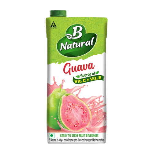 B Natural Pink Guava Juice Tetrapak 1 ltr