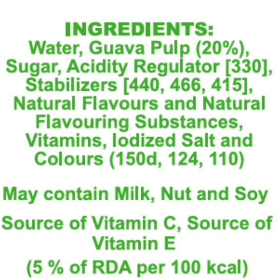 B Natural Pink Guava Juice Tetrapak 1 ltr