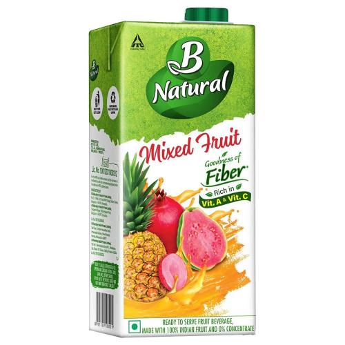 B Natural Mixed Fruit Tetrapak 1 ltr