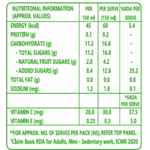 B Natural Mixed Fruit Tetrapak 1 ltr