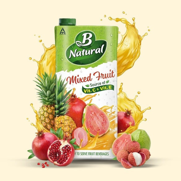 B Natural Mixed Fruit Tetrapak 1 ltr