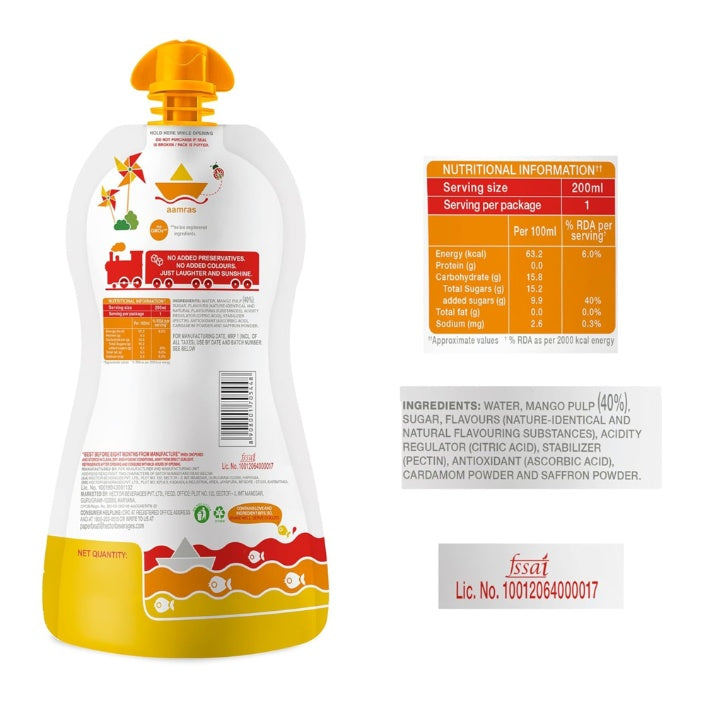 Paper Boat Aamras Juice Tetrapak 200 ml