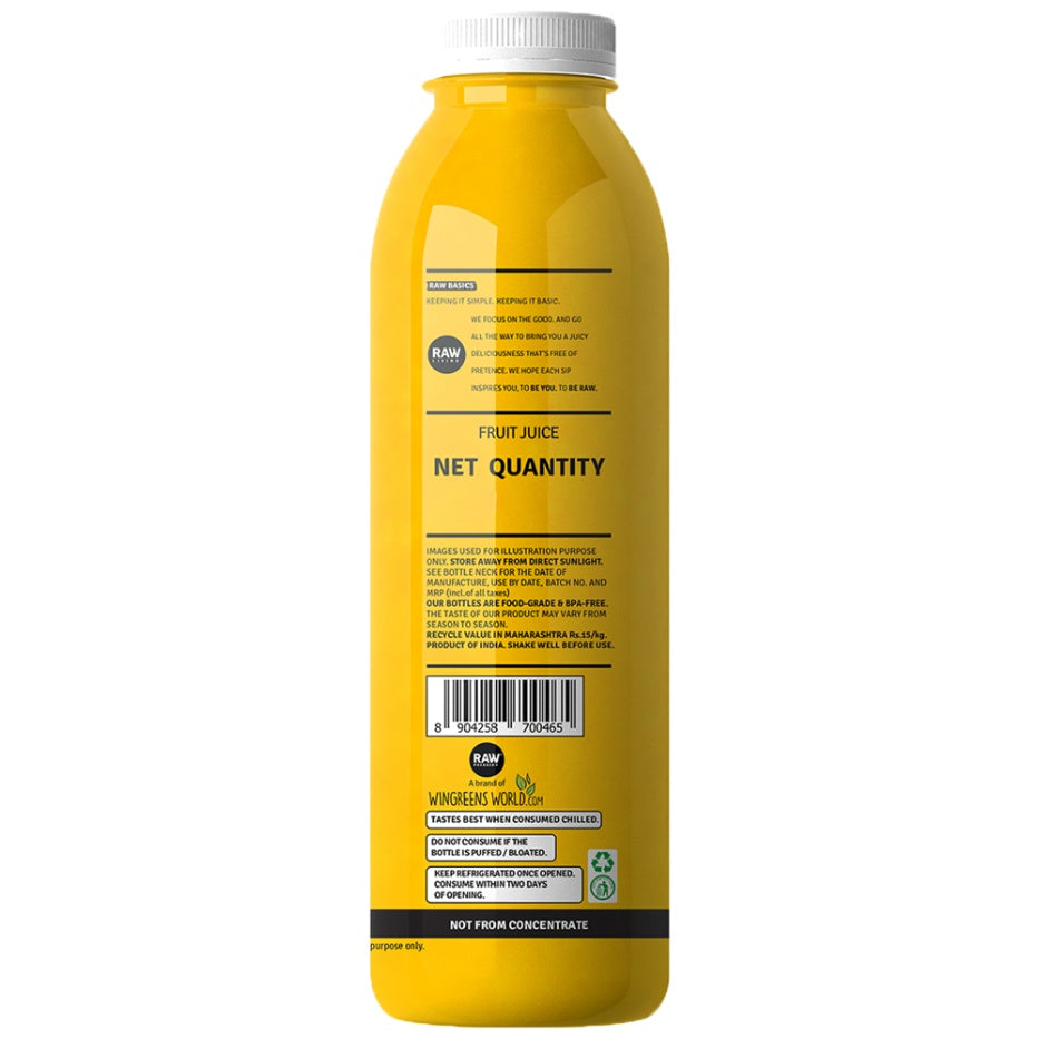 Raw Pressery Orange Cold Press Juice 1 ltr