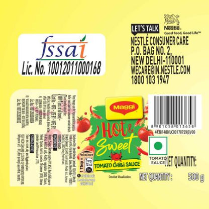 Maggi Hot & Sweet Tomato Ketchup Bottle 200 g