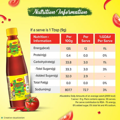 Maggi Hot & Sweet Tomato Ketchup Bottle 500 g