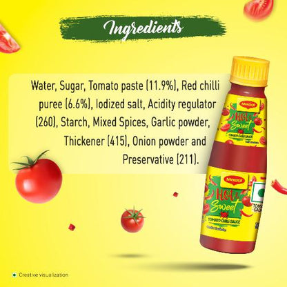 Maggi Hot & Sweet Tomato Ketchup Bottle 500 g