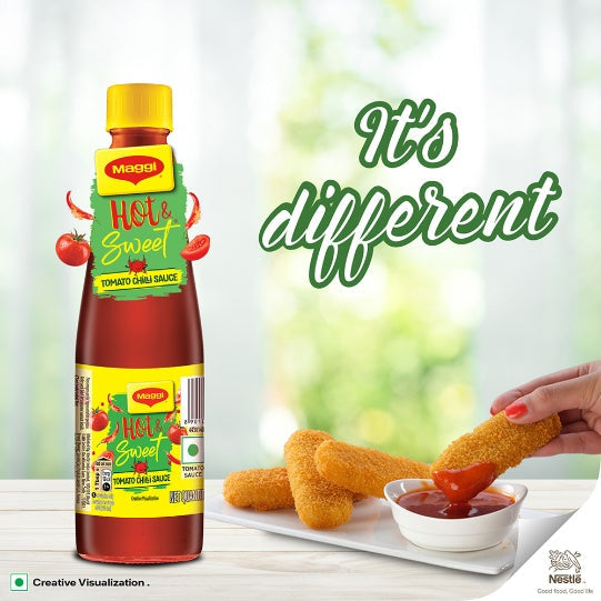 Maggi Hot & Sweet Tomato Ketchup Bottle 500 g