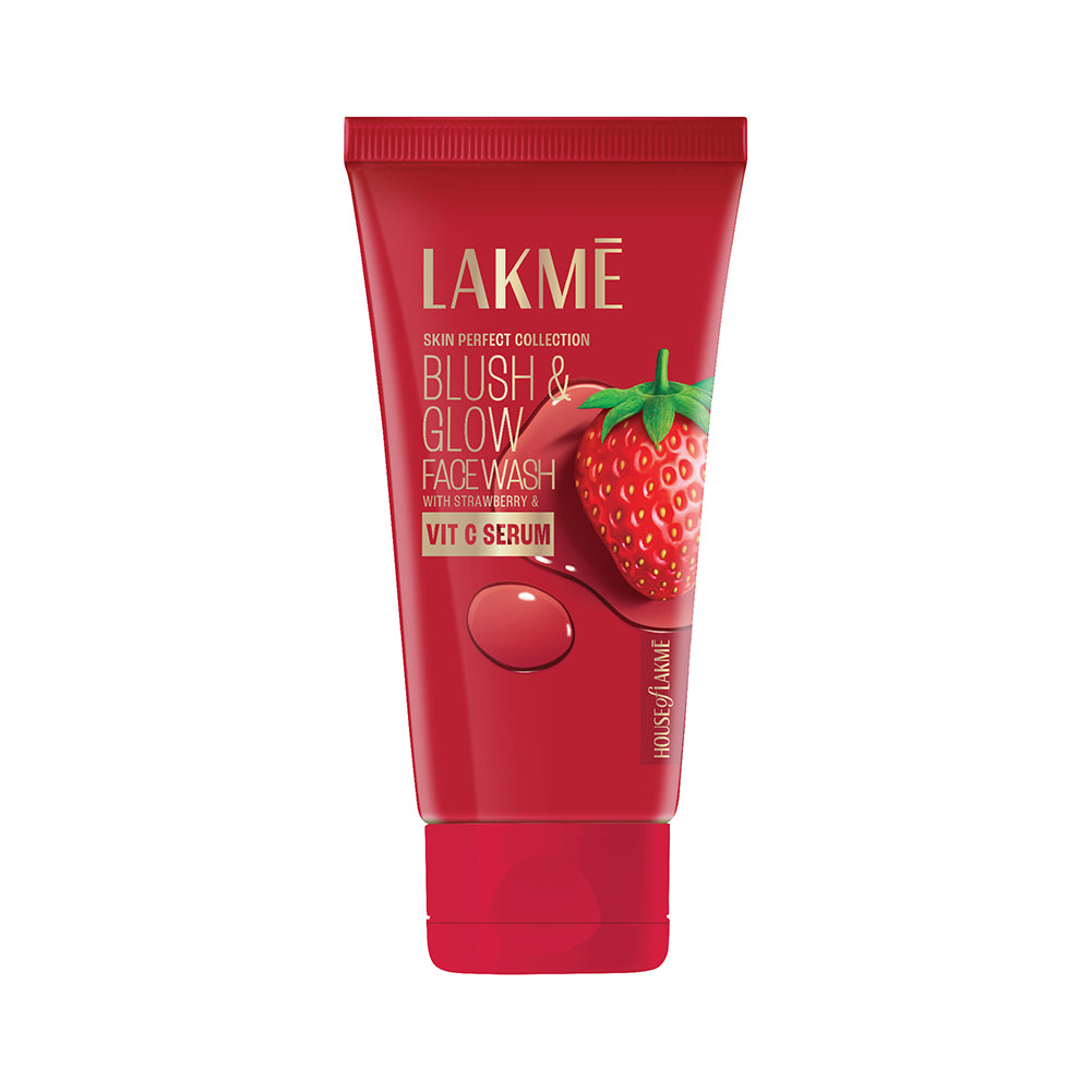 Lakme Blush & Glow Strawberry Freshness Gel Face Wash With Strawberry Extracts 100 gm