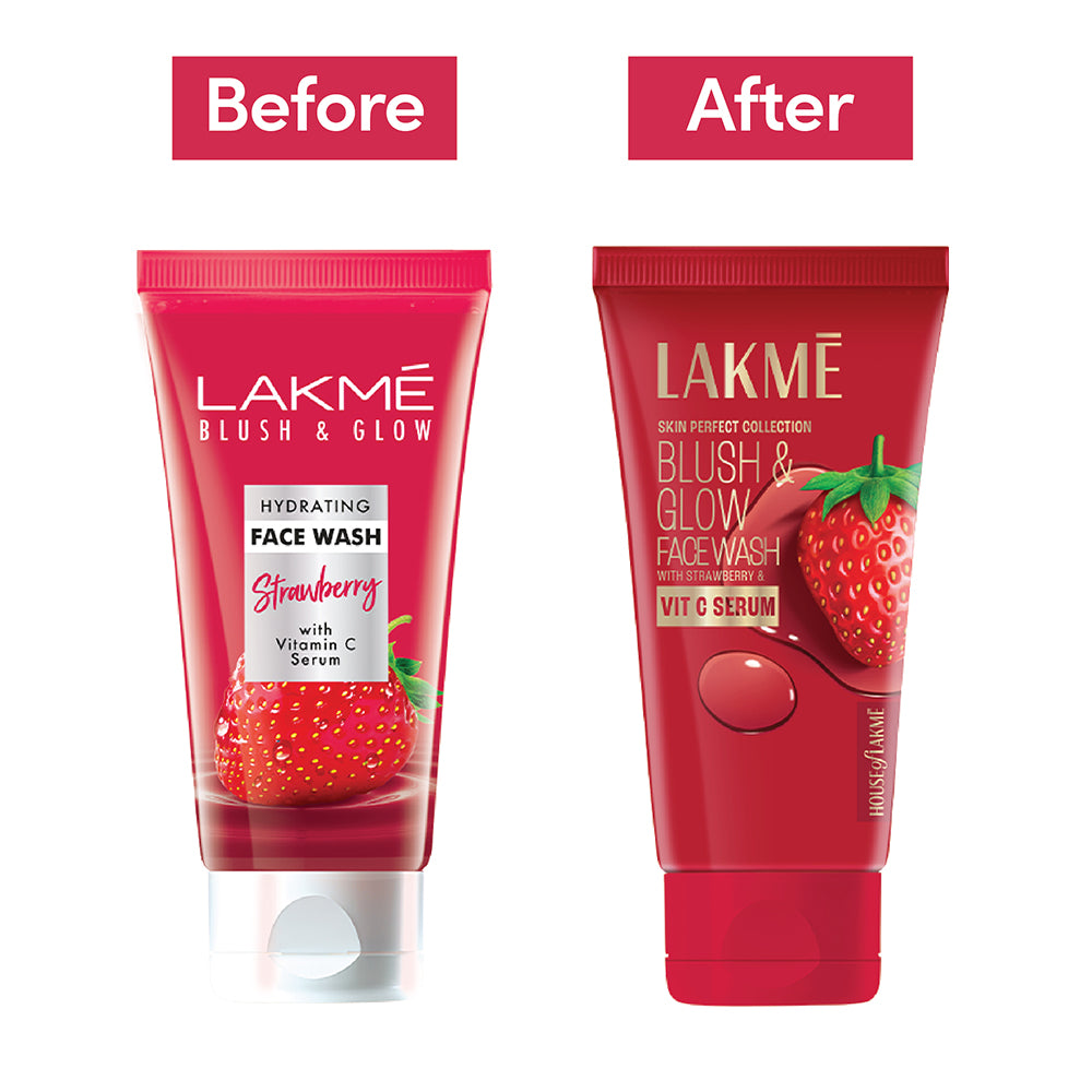 Lakme Blush & Glow Strawberry Freshness Gel Face Wash With Strawberry Extracts 100 gm