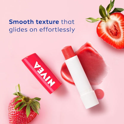 Nivea Fruity Shine Strawberry Lip Care Balm 4.8 g