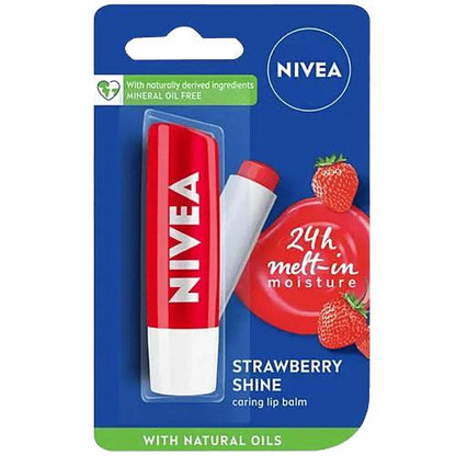 Nivea Fruity Shine Strawberry Lip Care Balm 4.8 gm