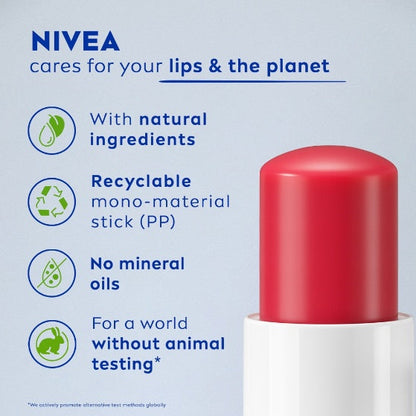 Nivea Fruity Shine Strawberry Lip Care Balm 4.8 g