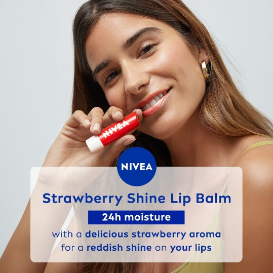 Nivea Fruity Shine Strawberry Lip Care Balm 4.8 g