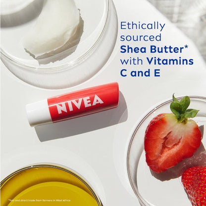 Nivea Fruity Shine Strawberry Lip Care Balm 4.8 g