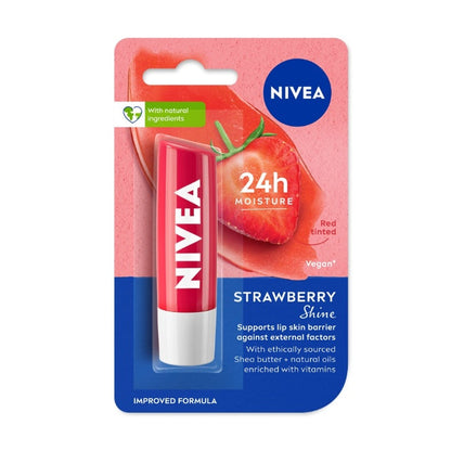 Nivea Fruity Shine Strawberry Lip Care Balm 4.8 g