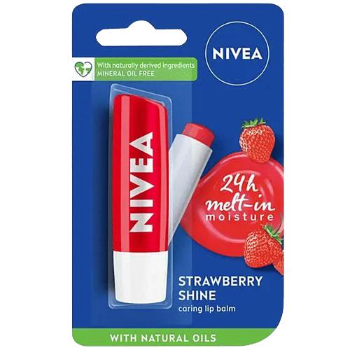 Nivea Fruity Shine Strawberry Lip Care Balm 4.8 gm
