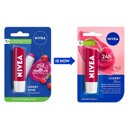 Nivea Cherry Shine Lip Caring Balm 4.8 g