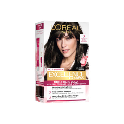 L'Oreal Paris Excellence Darkest Brown 3 172 ml