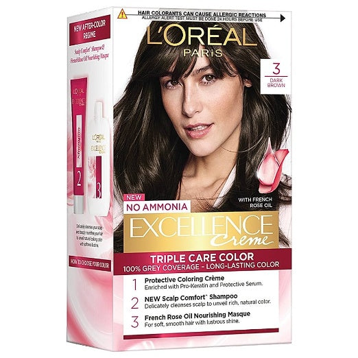 L'Oreal Paris Excellence Darkest Brown 3 172 ml