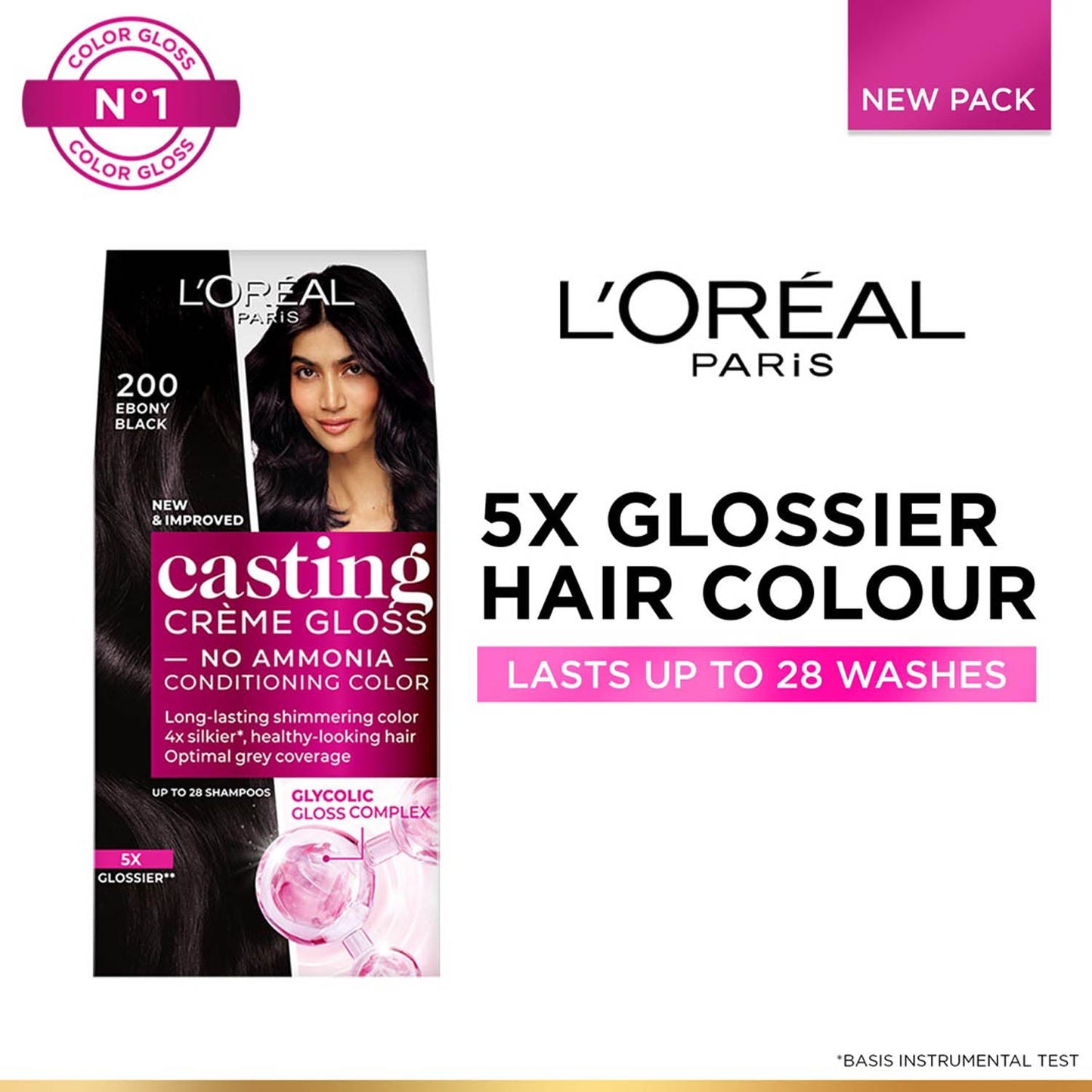 L'Oreal Paris Casting Ebony Black Hair Colour 200 g