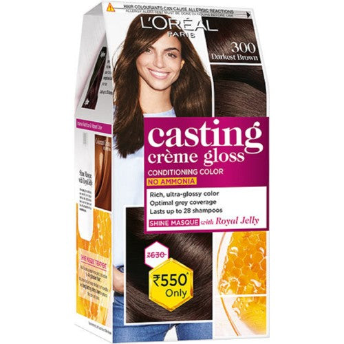 L'Oreal Paris Casting Darkest Brown 300 Hair Colour 300 Gm
