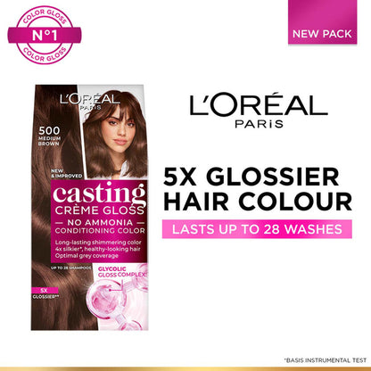 L'Oreal Paris Casting Medium Brown Hair Colour 500 g