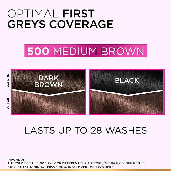 L'Oreal Paris Casting Medium Brown 500 Hair Colour 500 g
