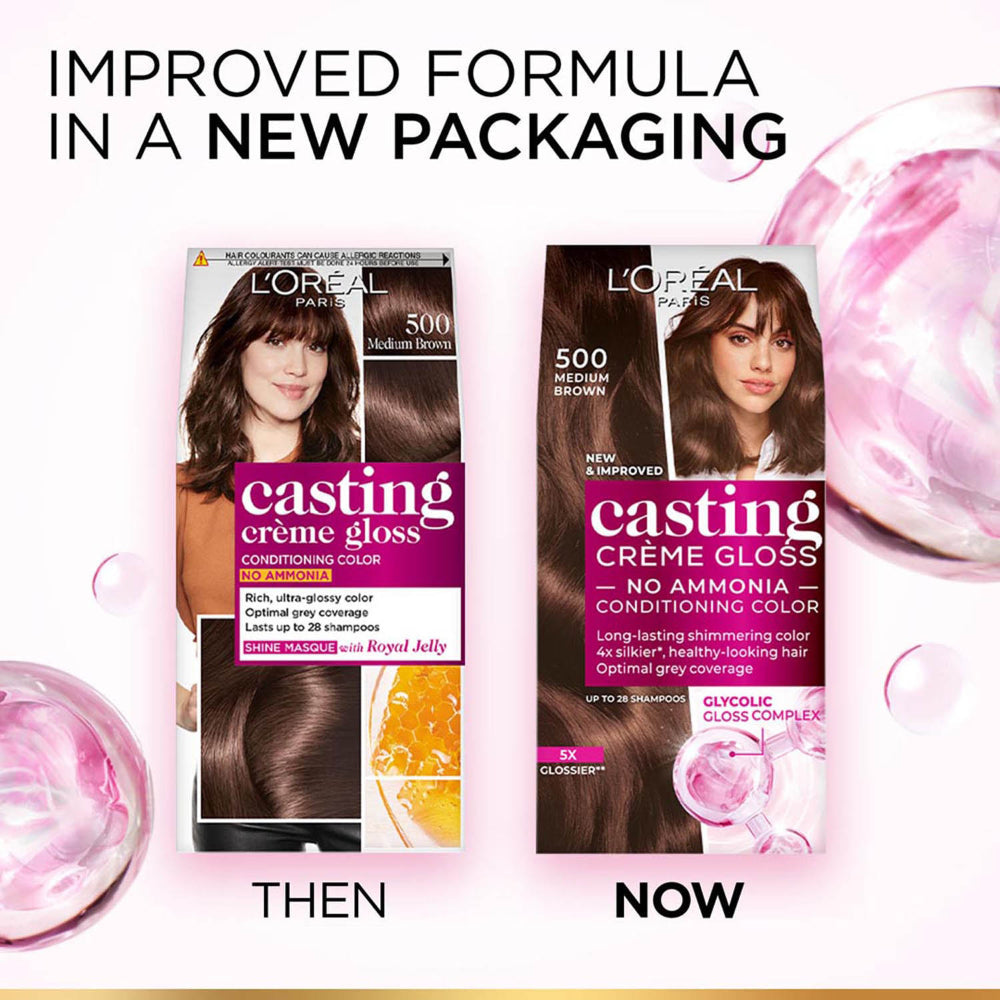 L'Oreal Paris Casting Medium Brown Hair Colour 500 g