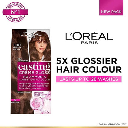 L'Oreal Paris Casting Medium Brown 500 Hair Colour 500 g