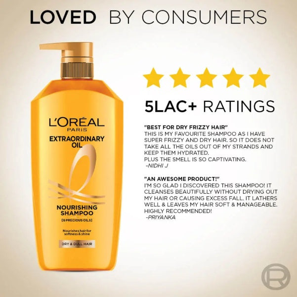 L'Oreal Paris 6 Oil Nourish Shampoo 640 ml