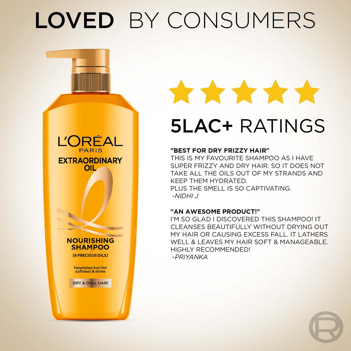 L'Oreal Paris 6 Oil Nourish Shampoo 640 ml