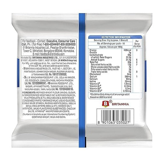Britannia Milk Bikis Plain Biscuit 170 g