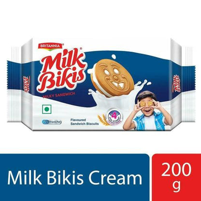 Britannia Milk Bikis Plain Biscuit 170 gm