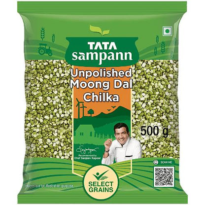 Tata Sampann Green Moong Chilka Split 500 gm
