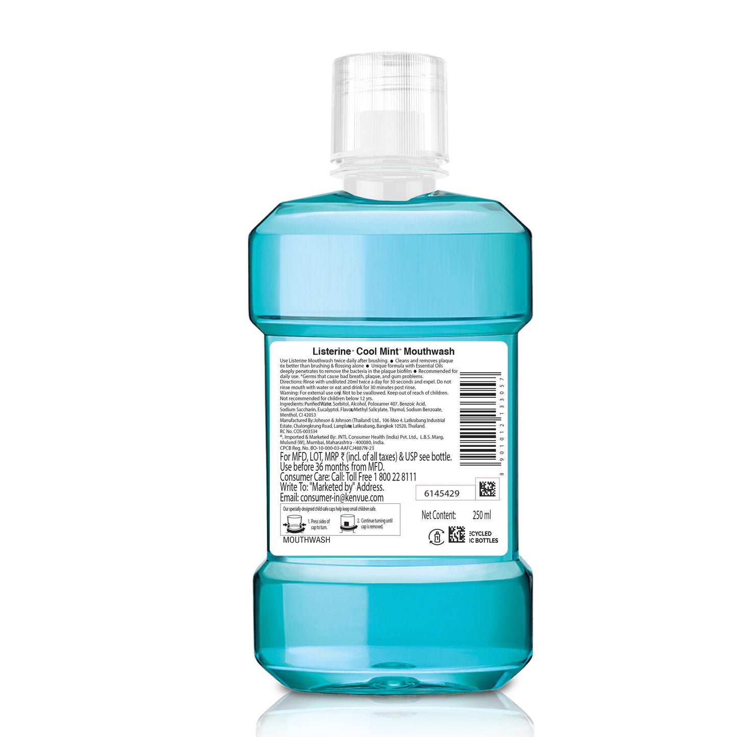 Listerine Cool Mint Mouthwash 250 ml