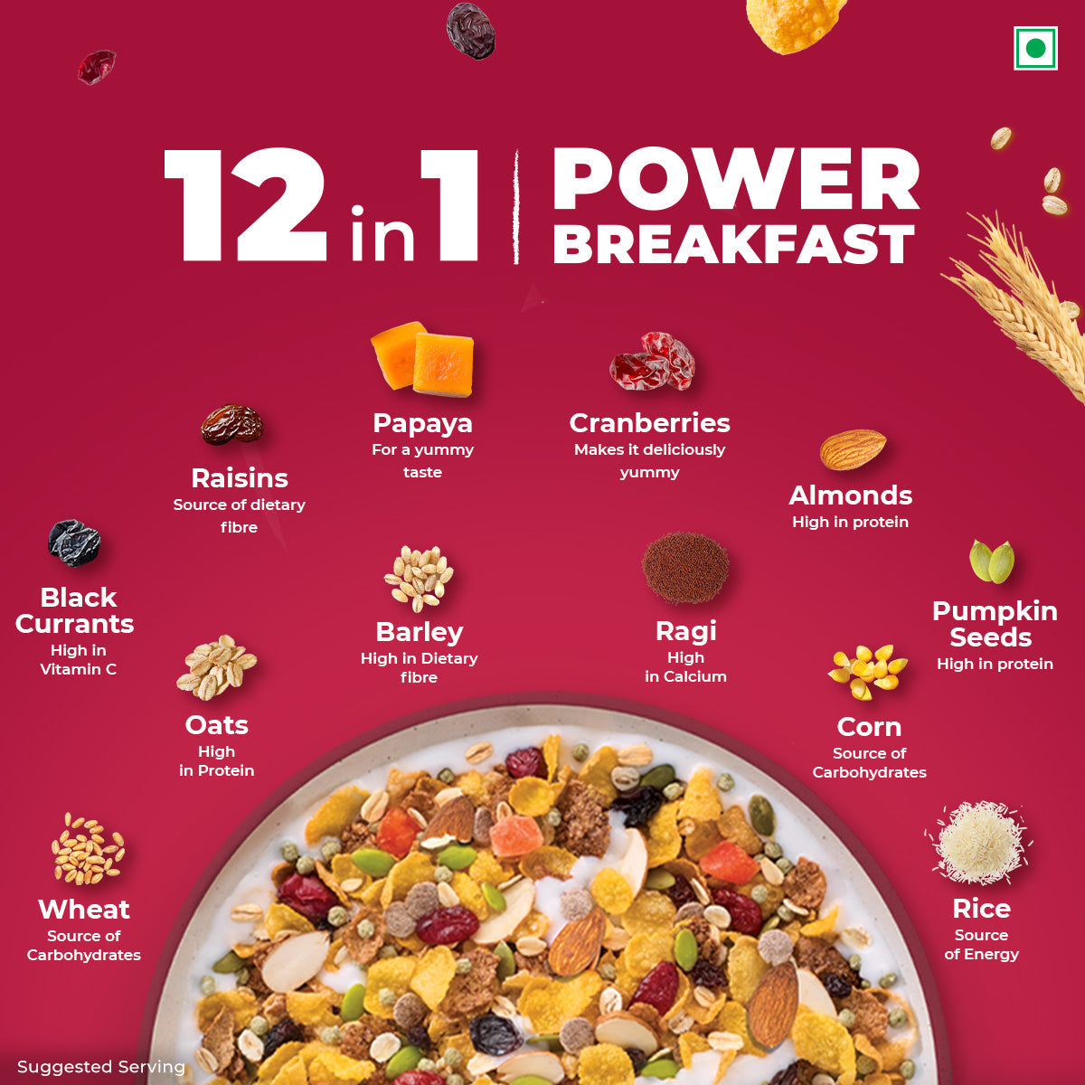 Kellogg'S Muesli Fruit & Nut Box 250 g