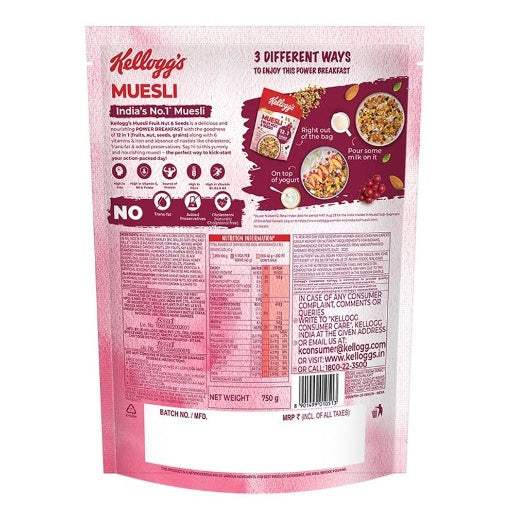 Kellogg'S Fruit & Nut Muesli Box 750 g