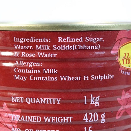 Haldiram'S Nagpur Rasgulla Tin 1 kg