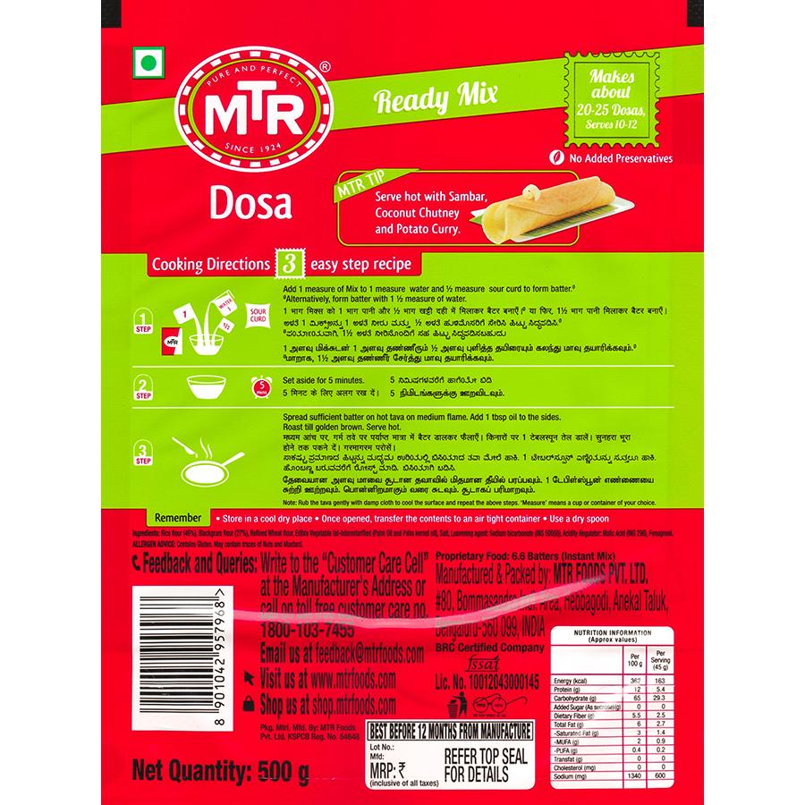 Mtr Instant Mix Dosa 500 gm