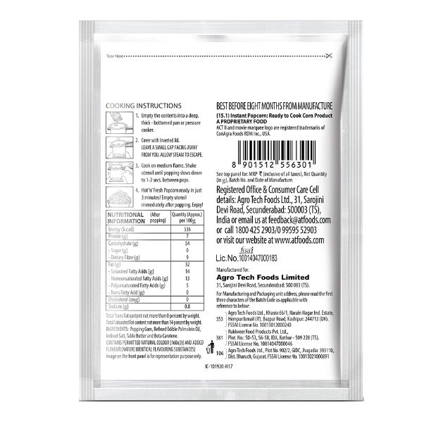 Act II Microwave Movietheatre Butter Flavour Pouch 150 g