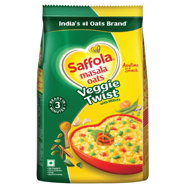 Saffola Oats Masala Veggietwist Jar 500 g