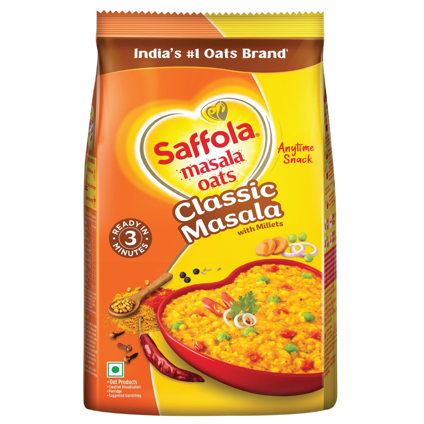 Saffola Classic Masala Oats Pouch 500 gm