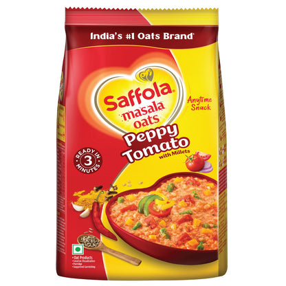 Saffola Peppy Tomato Masala Oats Pouch 500 gm